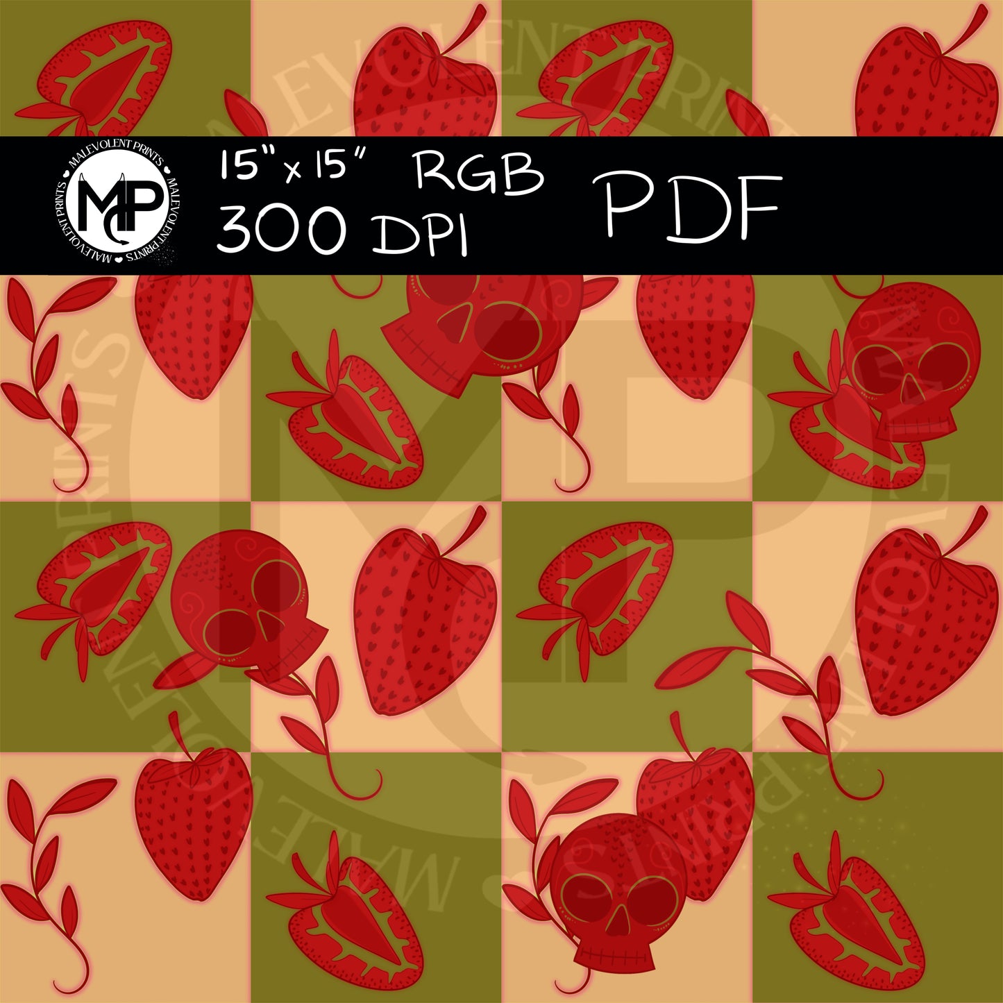 Strawberry Skulls (Rare)