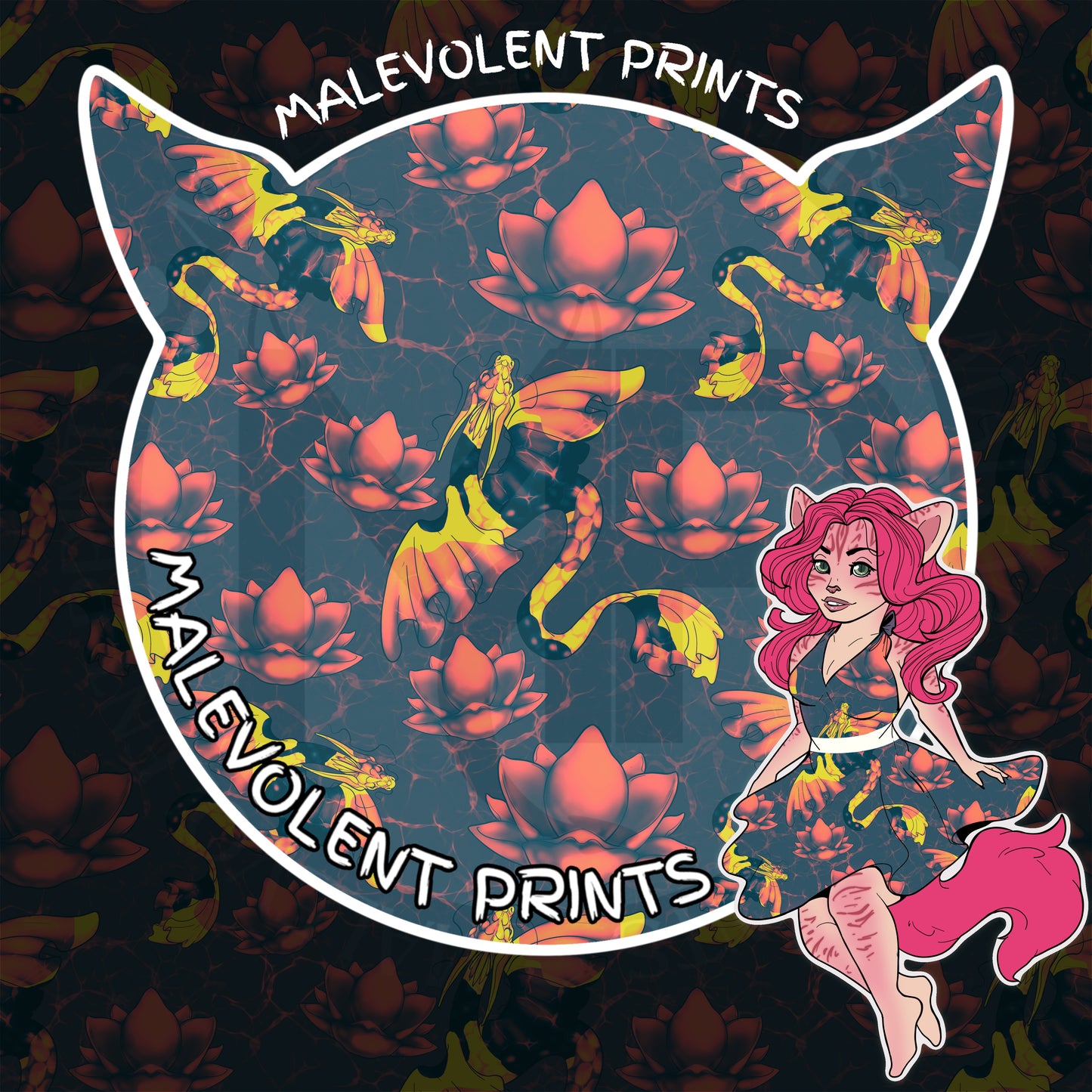 - Koi Dragon Seamless + PNG (Uncommon)
