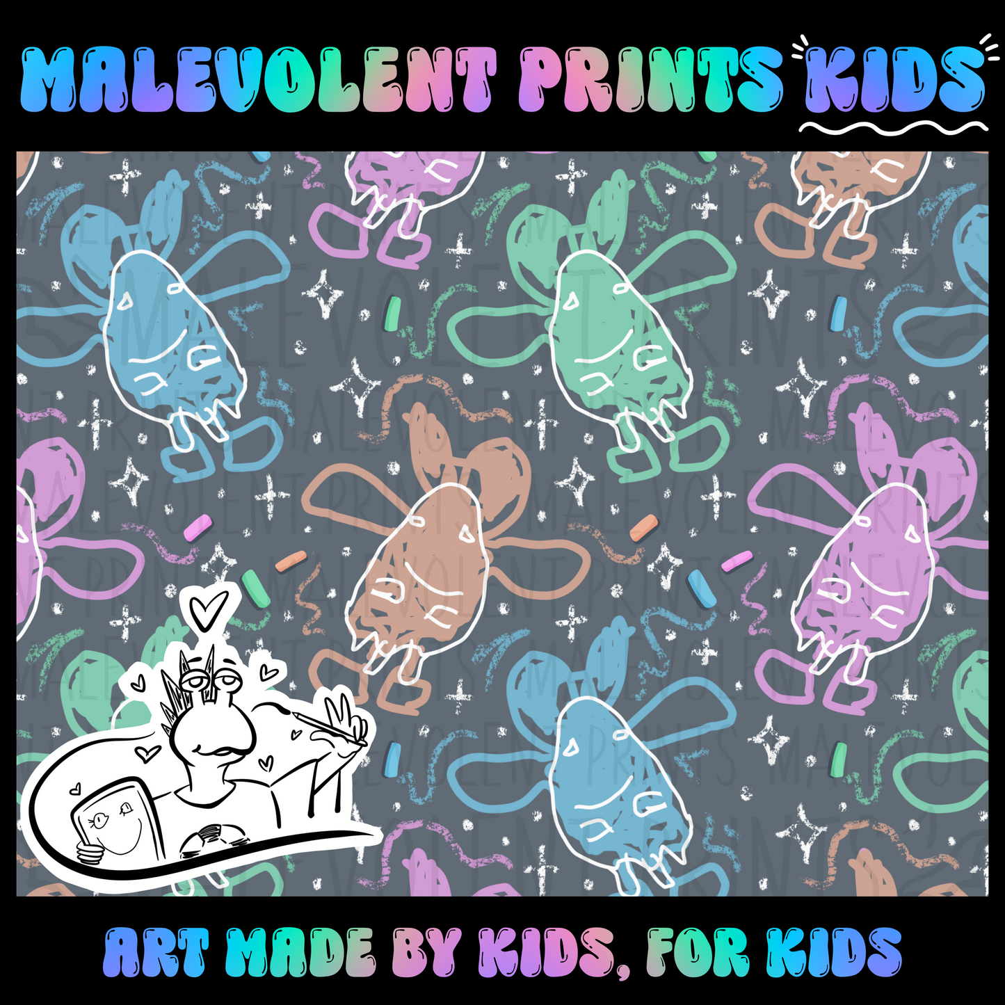 Easter Ghosts Chalk