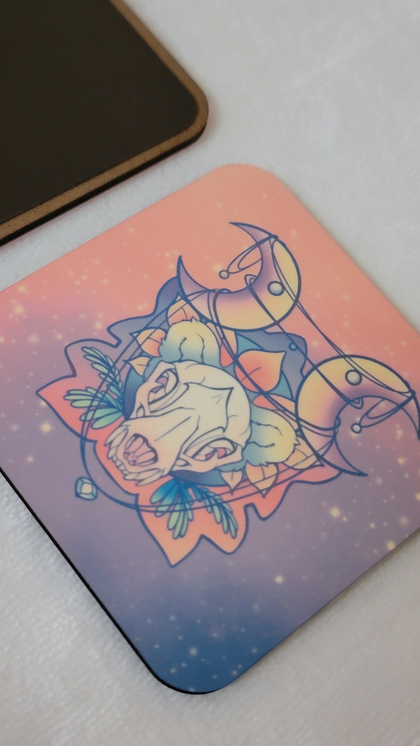 Pastel Skull 3x3" Square Magnets